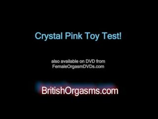 Krištolas rožinis masturbacija žaislas testas